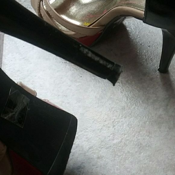 Color Block 5" Peep Toe Heels - Picture 5 of 7